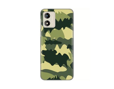 Silikonska futrola PRINT Skin - Motorola Moto E13 Army.