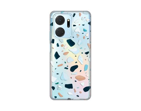 Silikonska futrola PRINT Skin - Huawei Honor X7a Terazzo Pattern.