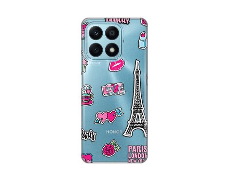 Silikonska futrola PRINT Skin - Huawei Honor X8a Love Paris.