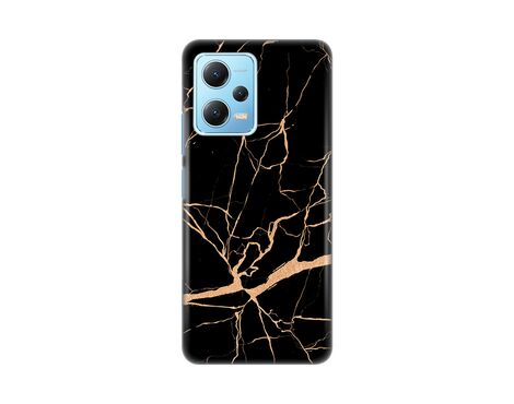 Silikonska futrola PRINT - Xiaomi Redmi Note 12 5G (EU) All black (crni).