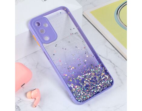 Futrola Frame Glitter - Samsung A145R/A146B Galaxy A14 4G/5G ljubicasta.