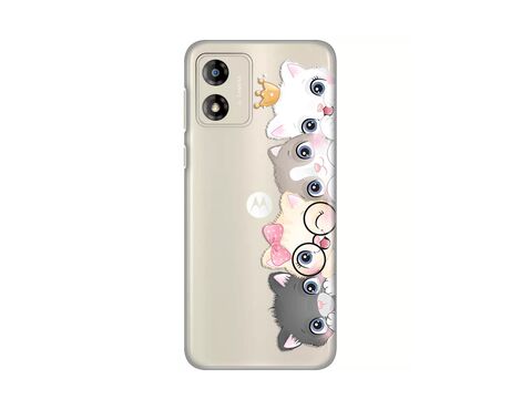 Silikonska futrola PRINT Skin - Motorola Moto E13 Cats.