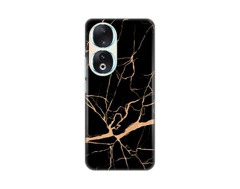 Silikonska futrola PRINT - Huawei Honor 90 All black (crni).