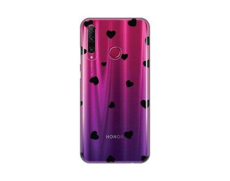 Silikonska futrola PRINT Skin - Huawei Honor 20 Lite/Honor 20e Hearts.