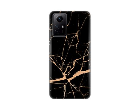 Silikonska futrola PRINT - Xiaomi Redmi Note 12S (EU) All black (crni).