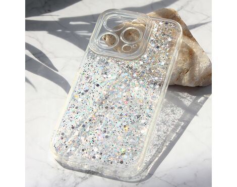 Futrola Glitter - iPhone 14 Pro srebrna.