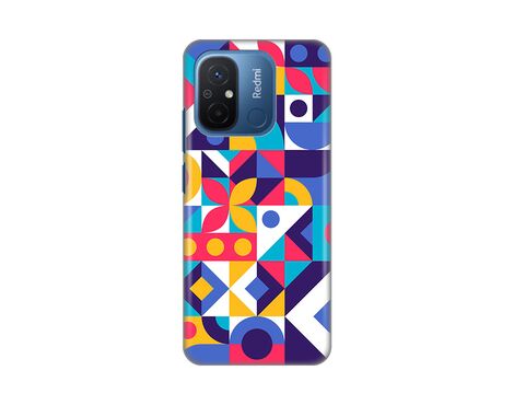 Silikonska futrola PRINT Skin - Xiaomi Redmi 12C Colorful Mosaic.