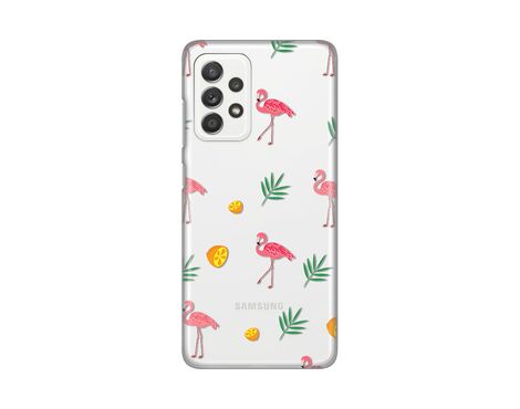 Silikonska futrola PRINT Skin - Samsung A525 Galaxy A52 4G/A526 Galaxy A52 5G/A528B Galaxy A52s 5G Flamingos.