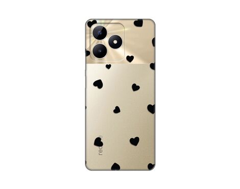 Silikonska futrola PRINT Skin - Realme C53 Hearts.