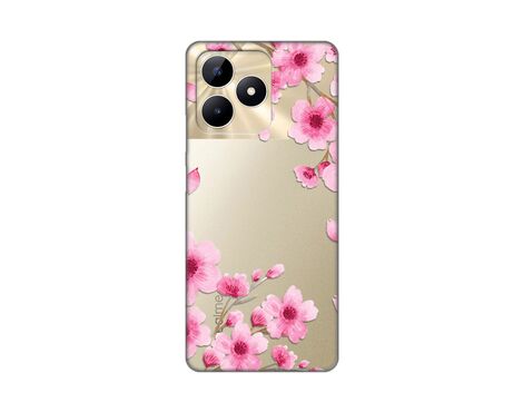 Silikonska futrola PRINT Skin - Realme C53 Rose Flowers.