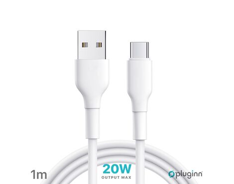 Data Kabl Pluginn PI-APD 20W USB na Type C beli 1m.