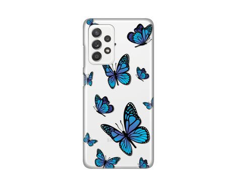 Silikonska futrola PRINT - Samsung A525 Galaxy A52 4G/A526 Galaxy A52 5G/A528B Galaxy A52s 5G Blue butterfly.