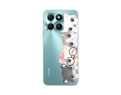 Silikonska futrola PRINT Skin - Huawei Honor X6a Cats.