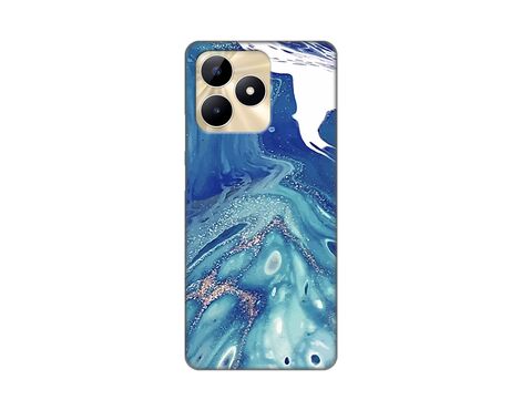 Silikonska futrola PRINT - Realme C53 Blue Marble.