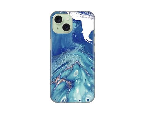 Silikonska futrola PRINT - iPhone 15 Blue Marble.