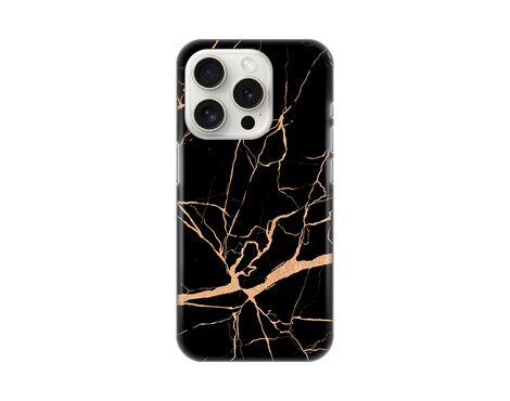 Silikonska futrola PRINT - iPhone 15 Pro 6.1 All black (crni).