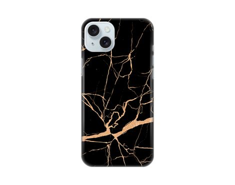 Silikonska futrola PRINT - iPhone 15 Plus All black (crni).