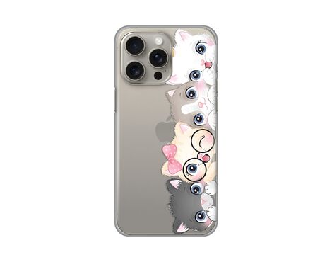 Silikonska futrola PRINT Skin - iPhone 15 Pro Max 6.7 Cats.