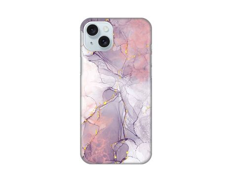 Silikonska futrola PRINT - iPhone 15 Plus Pink Marble.