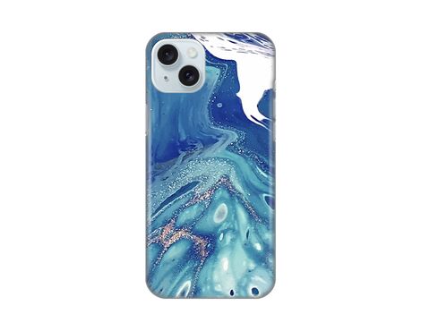 Silikonska futrola PRINT - iPhone 15 Plus Blue Marble.