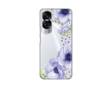 Silikonska futrola PRINT Skin - Huawei Honor 90 Lite Blue Roses.