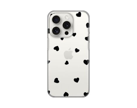 Silikonska futrola PRINT Skin - iPhone 15 Pro 6.1 Hearts.