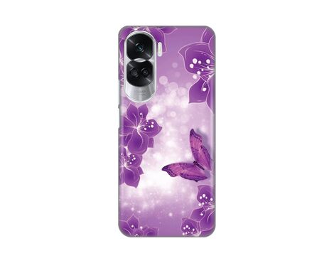 Silikonska futrola PRINT - Huawei Honor 90 Lite Butterfly And Flowers.