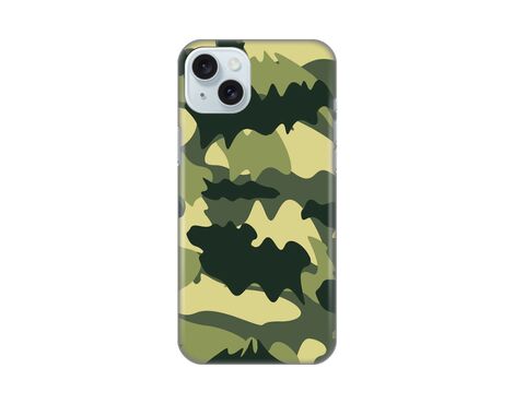 Silikonska futrola PRINT Skin - iPhone 15 Plus Army.