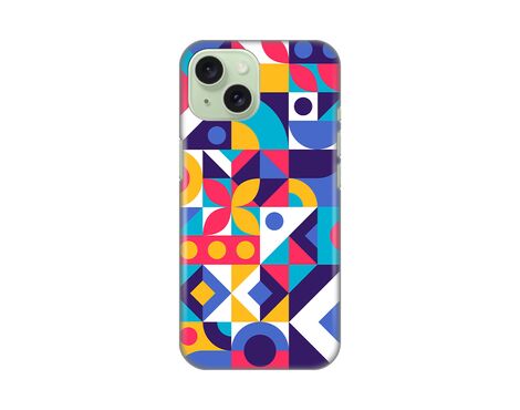 Silikonska futrola PRINT Skin - iPhone 15 Colorful Mosaic.