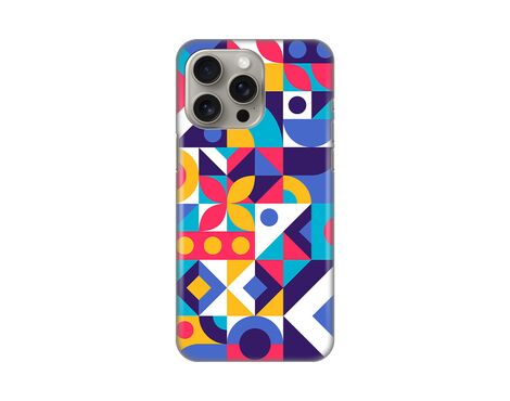 Silikonska futrola PRINT Skin - iPhone 15 Pro Max 6.7 Colorful Mosaic.