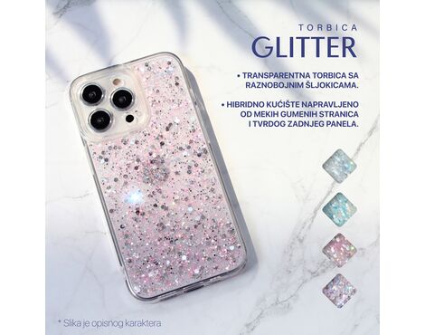 Futrola Glitter - iPhone 15 Pro Max 6.7 plava.