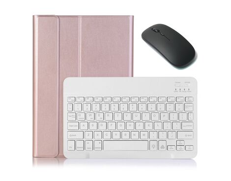 Futrola sa tastaturom i misem - iPad 10.2 2019/2020/2021 roze.