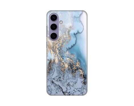 Silikonska futrola PRINT - Samsung S926B Galaxy S24 Plus Blue Gold Marble.