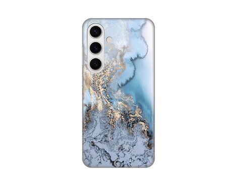 Silikonska futrola PRINT - Samsung S921B Galaxy S24 Blue Gold Marble.