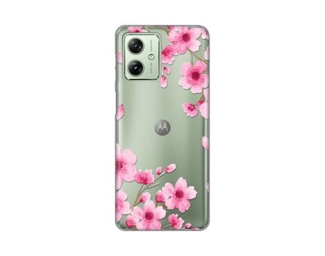 Silikonska futrola PRINT Skin - Motorola Moto G54 Rose Flowers.