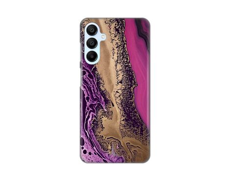 Silikonska futrola PRINT - Samsung A156 Galaxy A15 5G Purple Gold Marble.