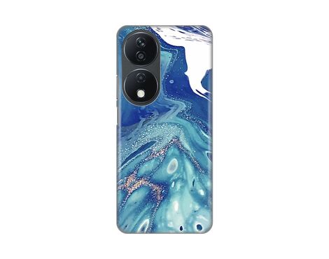 Silikonska futrola PRINT - Huawei Honor X7b Blue Marble.