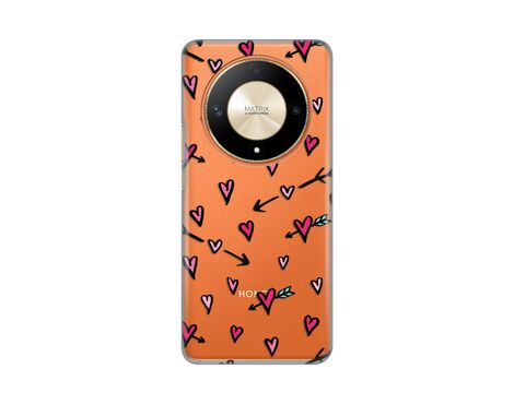 Silikonska futrola PRINT Skin - Huawei Honor Magic 6 lite Heart Pattern.