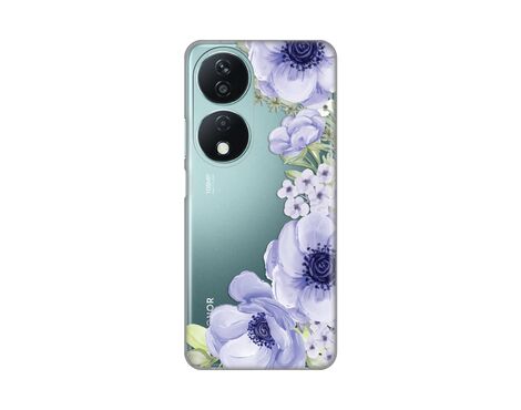 Silikonska futrola PRINT Skin - Huawei Honor X7b Blue Roses.