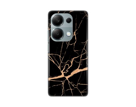 Silikonska futrola PRINT - Xiaomi Redmi Note 13 Pro 4G All black (crni).