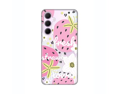 Silikonska futrola PRINT Skin - Samsung A356B Galaxy A35 5G Fresh Pink.