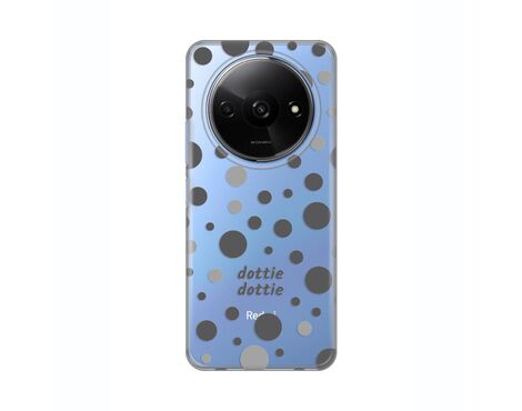 Silikonska futrola PRINT Skin - Xiaomi Redmi A3 Dottie Dottie Gray.