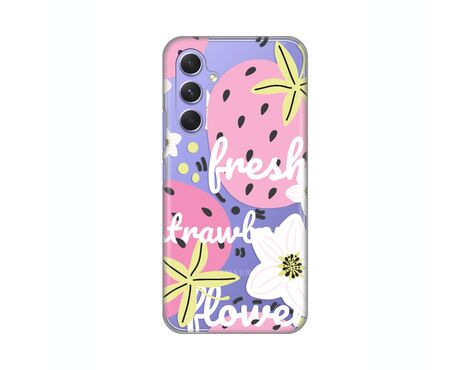 Silikonska futrola PRINT Skin - Samsung A546B Galaxy A54 5G Fresh Pink.