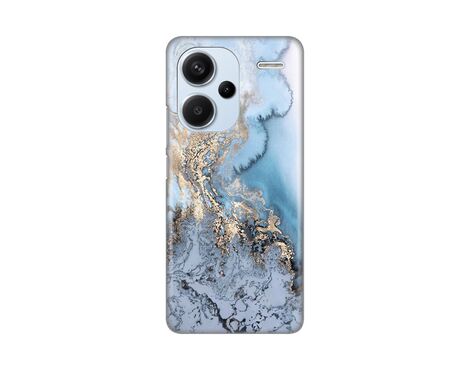 Silikonska futrola PRINT - Xiaomi Redmi Note 13 Pro Plus Blue Gold Marble.