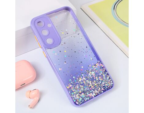 Futrola Frame Glitter - Samsung A356B Galaxy A35 5G ljubicasta.