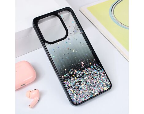 Futrola Frame Glitter - Xiaomi Redmi Note 13 4G crna.