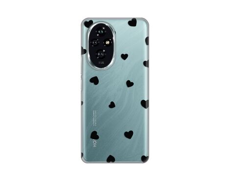 Silikonska futrola PRINT Skin - Huawei Honor 200 Hearts.