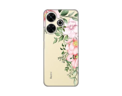 Silikonska futrola PRINT Skin - Xiaomi Redmi 13 Gentle Rose Pattern.