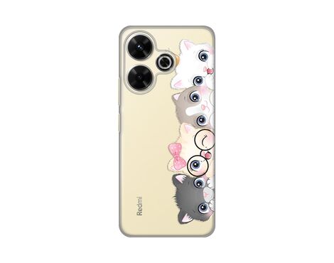 Silikonska futrola PRINT Skin - Xiaomi Redmi 13 Cats.