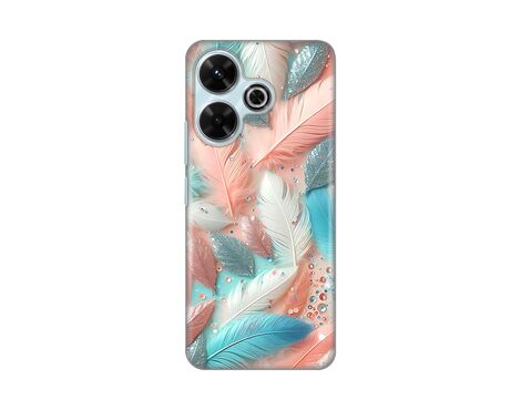 Silikonska futrola PRINT - Xiaomi Redmi 13 Pastel Feathers.